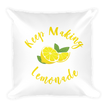 Keep Making Lemonade Square Pillow